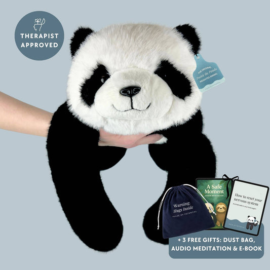Pookie the Panda Weighted Hug Buddy for Children